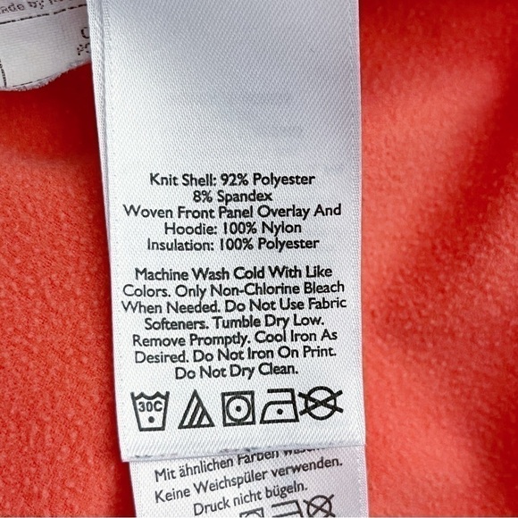 Eddie Bauer Pink Hooded Zip Up Hybrid Jacket, Active‎ Wear, Size Medium - Picture 11 of 12